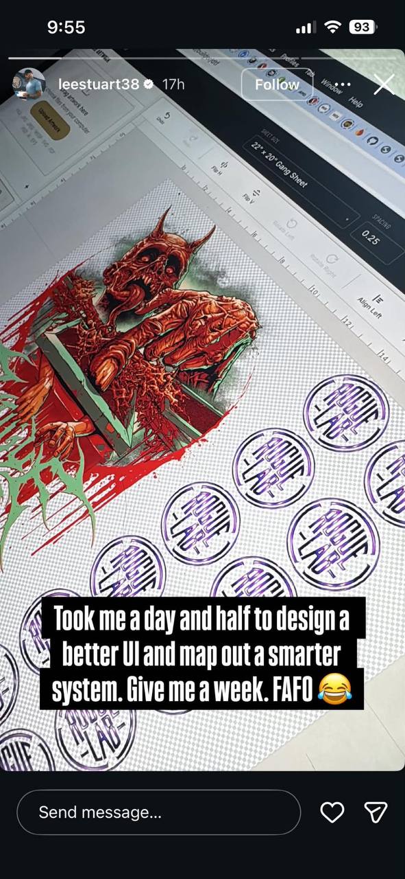 Instagram Story: 'FAFO' Competitor Threat